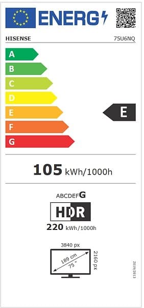 Hisense 75U6NQ 75'' Mini-LED Smart TV