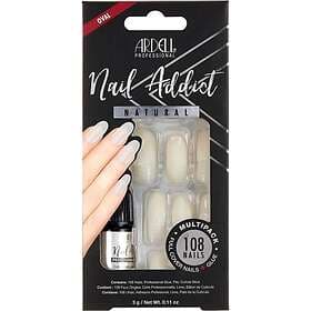 Ardell Nail Addict Natural Oval Multipack