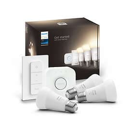 Philips Philips Hue White LED Starter Pack E27 A60 2700K 1100lm 9.5W (3-pack)