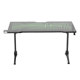 Deltaco Gamingbord DT420 RGB Gaming desk, Glass LED tabletop, 140x75cm GAM-150