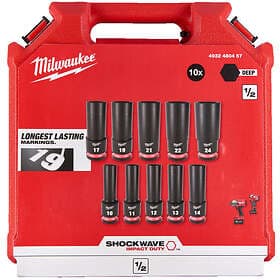 Milwaukee 4932480457 Shockwave Krafthylssats 10 delar