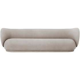 Ferm Living Rico Brushed 4-sæderssoffa, Sand Polyester