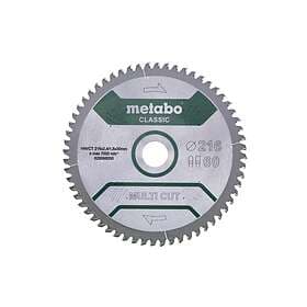 Metabo Sågblad Multi Cut Classic 216X30 Z60 Fz/Tz 5°Neg.