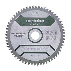 Metabo Sågblad Multi Cut Classic 254x30 60 FX/TX 5°neg