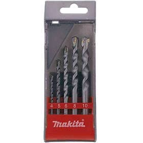 Makita Borrsats ; 4/5/6/8 mm; 5 st.