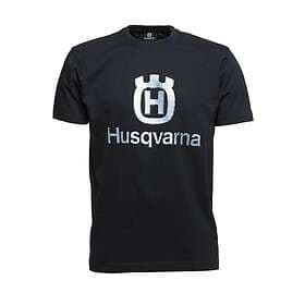 Husqvarna T-Shirt, marinblå stor logotype XXXL