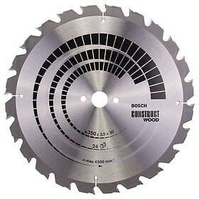 Bosch Sågklinga för trä CONSTRUCT WOOD; 350x3.5x30.0 mm; Z24; 15°