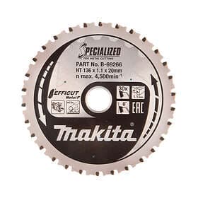 Makita Sågklinga för metall Efficut Metal; 136x1.1x20 mm; Z30; 0°