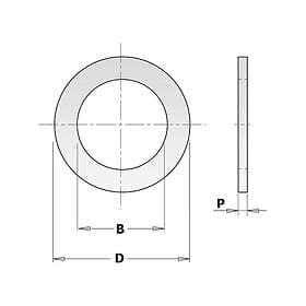 CMT Reduktionsring 299.212.00; 2x25.4x30 mm