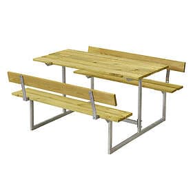 Plus Barnmöbel Basic Barn Bord-/Bänkset m/2 ryggstöd 185802-1