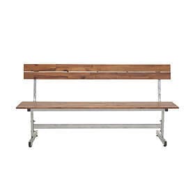 Venture Design Bænk Lie Silver / Teak 9354-401