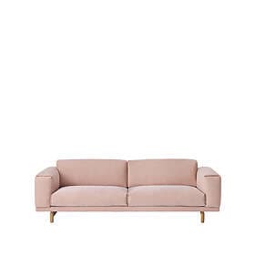 Muuto Rest soffa 3-sæders tyg steelcut trio 515 rose, ekben