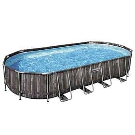 Bestway Trädgårdspool oval 7.32x3.66x1.22 m