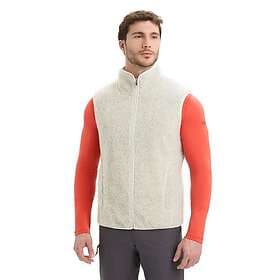 Icebreaker RealFleece High Pile Vest Merinojacka Herr Ecru Heather / Snow