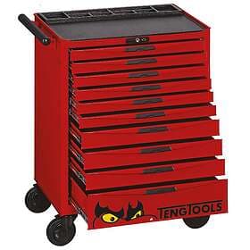 Teng Tools Tool Trolley TCW810N 10 drawers, röd