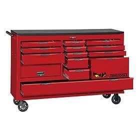 Teng Tools Tool Trolley TCW814N 13 drawers, extra bred, röd