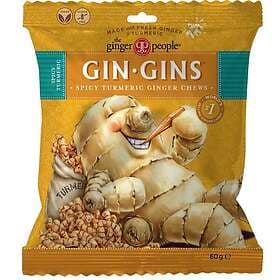 The Ginger People Gin Gins Ingefärsgodis Gurkmeja Starka 60g