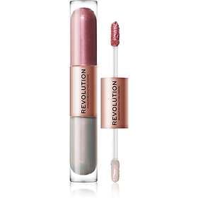 Makeup Revolution Double Up Flytande ögonskugga 2-i-1 Skugga Opulence Light Pink