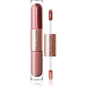 Makeup Revolution Double Up Flytande ögonskugga 2-i-1 Skugga Infatuated Rose Gol