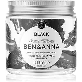 BEN&ANNA Natural Toothpaste Black tandkräm i en glasburk 100ml unisex