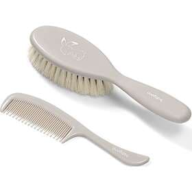 BabyOno Take Care Hairbrush and Comb Set Gray (för barn från födseln) unisex