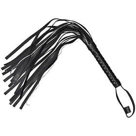 Sex & Mischief Crystal Whip Flogger 60.5 cm Svart