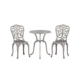 Venture Design Cafégrupp Nandin ø60 cm med 2 Chairs 6170-002