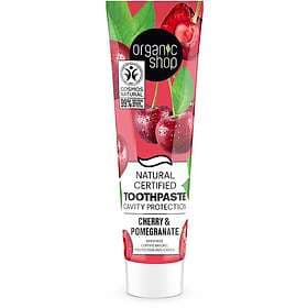 Organic Shop Toothpaste Cherry & Pomegranate 100g