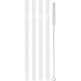 Zwilling Sorrento Glassugrör+Rengöringsborste 4-pack Transparent