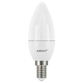 Airam LED C35 4.9W E14 470lm 2-pack Vit