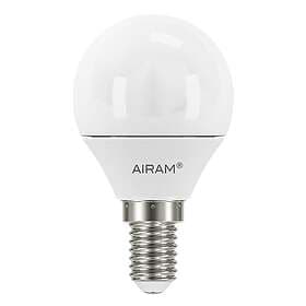 Airam LED Opal P45 3W E14 250lm, 2-pack Vit Opalglas