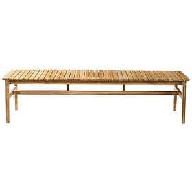 FDB Møbler M10 Sammen Bænk Utomhus Teak, 50x185,5 cm Teak Massiv teak