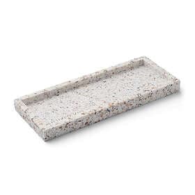 Humdakin Terrazzo bricka 10x25 cm White-brown