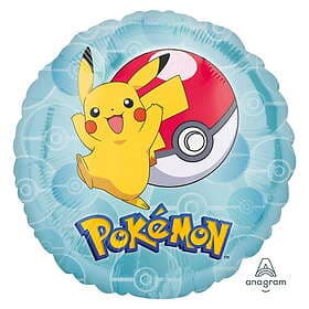 Folieballong rund 43 cm – Pokémon