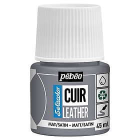 Pebeo Cuir Leather 45ml läderfärg – Grå, matt satin-finish