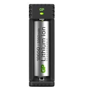 GP Batteries 18650 Li-ion Batterioplader 1-slot inkl. 1x 3350 mAh