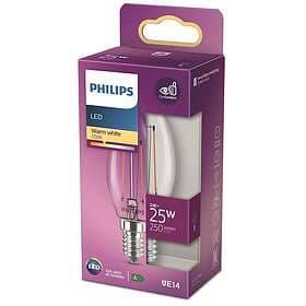 Philips LED Classic 25w kron e14 klar