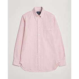 Drakes Striped Button Down Oxford Shirt (Herre)