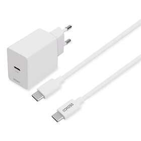 Deltaco USB Typ-C Laddare PD 20W med USB Typ-C kabel