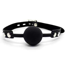 Fetish Addict Silicone Ball Gag with Padlock