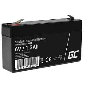 Green Cell AGM Batteri 6V 1.3Ah