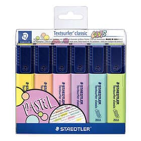 Staedtler Överstrykningspenna Textsurfer Classic Pastell Colors 6 pennor