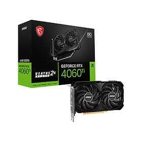 MSI GeForce RTX 4060 Ti Ventus 2X Black OC HDMI 3xDP 16GB