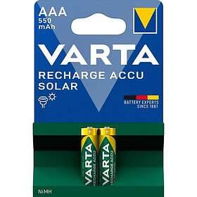 Varta 1.2V Aaa 550Mah Ni-Mh Laddbart Solar 2-Pack