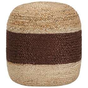 vidaXL Handgjord sittpuff brun 40x45 cm jute 248080