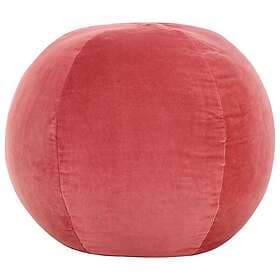 vidaXL Sittpuff bomullssammet 50x35 cm rosa 284041