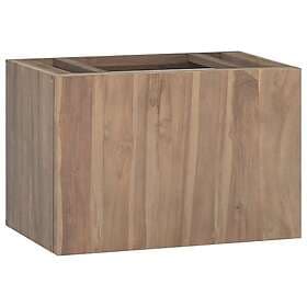 vidaXL Väggmonterat badrumsskåp 60x39x40 cm massiv teak 338253