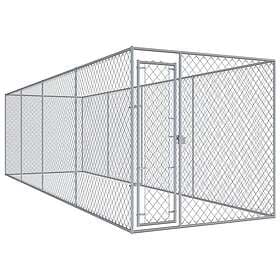 vidaXL Hundkennel för utomhusbruk 760x192x185 cm 145030