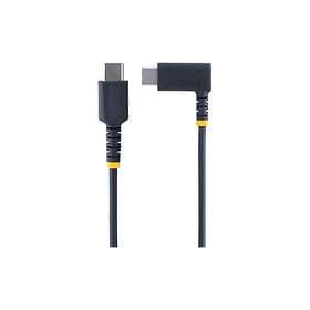 Durable StarTech.com 6in (15cm) USB C Charging Cable Right Angle, 60W PD 3A, Hea