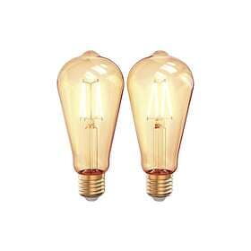 Filament Innr Smart Vintage LED-glödlampa med E27 4.5 W varmt vitt ljus 2200 K (